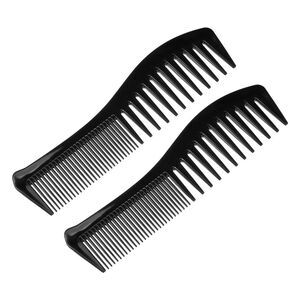 2 Pcs Hair Detangling Comb for Wet and Dry Wide Tooth Anti Static Black